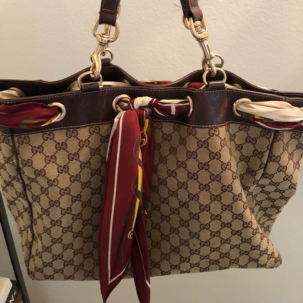 Gucci Positano Scarf Tote